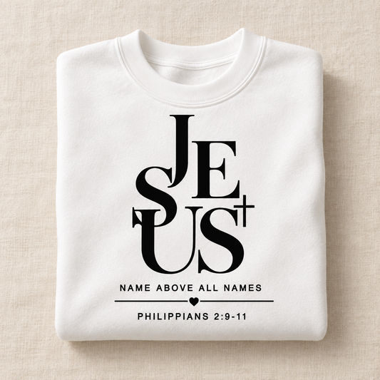 JESUS crewneck folded