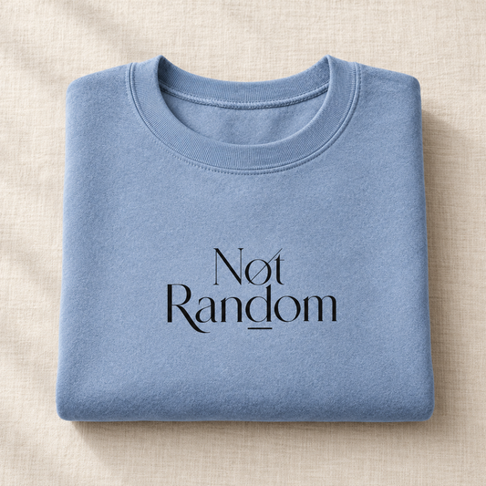 Not Random crewneck folded